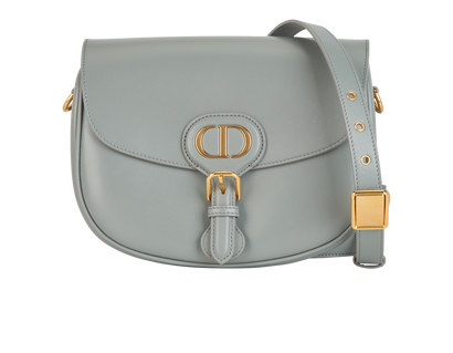 Medium Bobby, &pound;1,600, Handbags, Grey, Leather/Suede, Front view